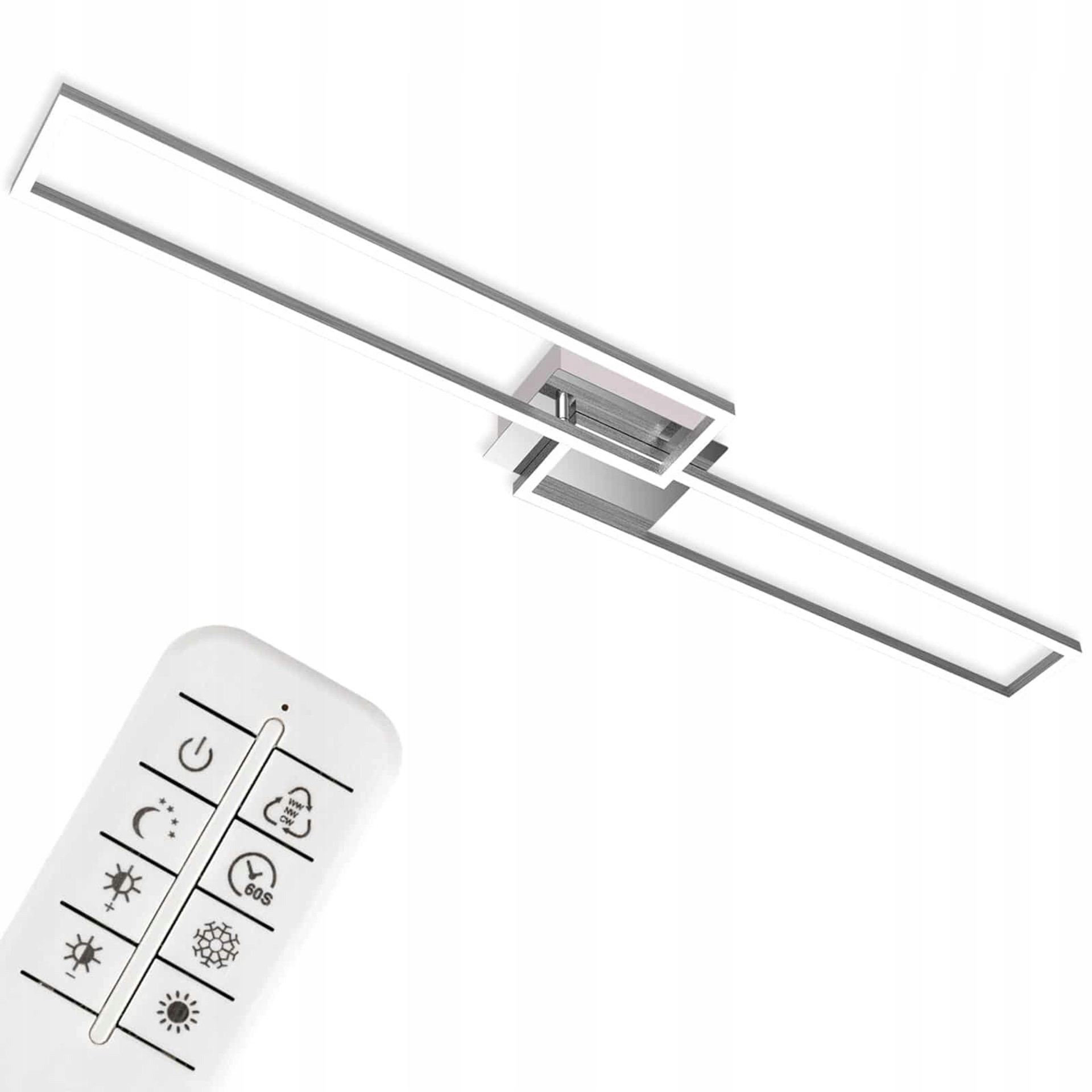 Briloner Led Cct rám 110 cm 40W 4400lm chróm diaľkové ovládanie