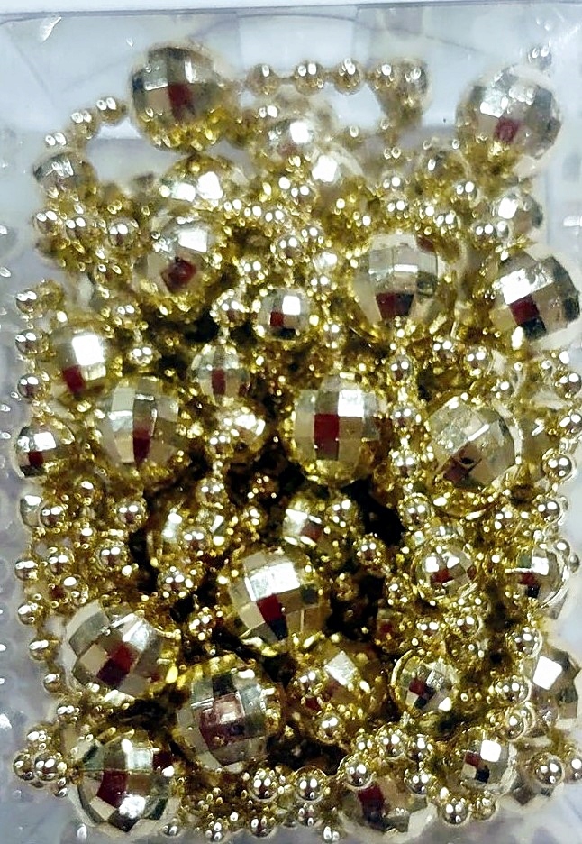 

Girlanda dekoracyjna korale złote 4m