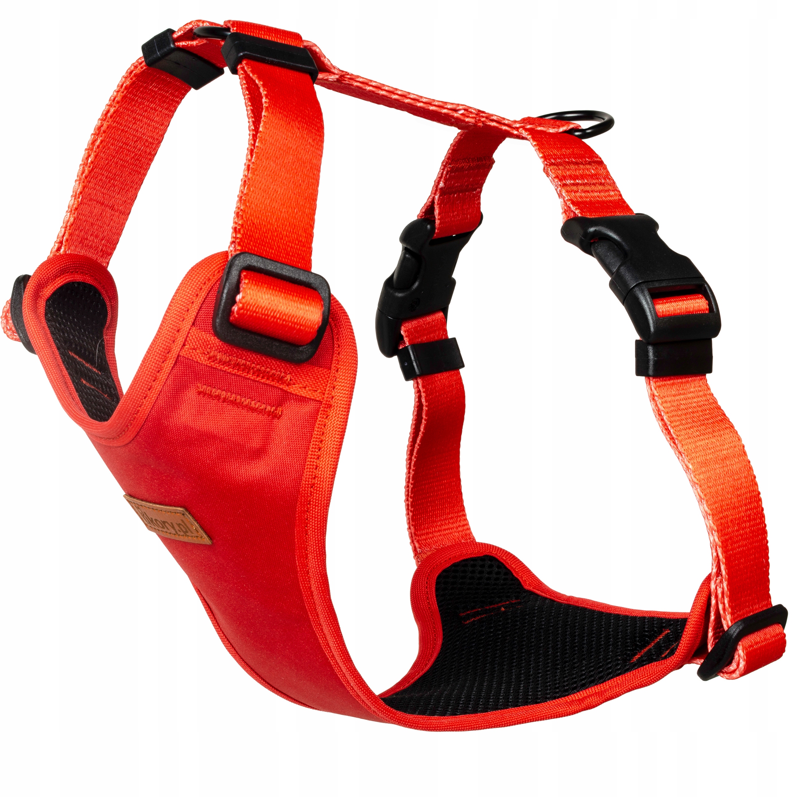 Beztlakové popruhy s regulací pro kočky Ukory Červené Bez Vzoru Hladké