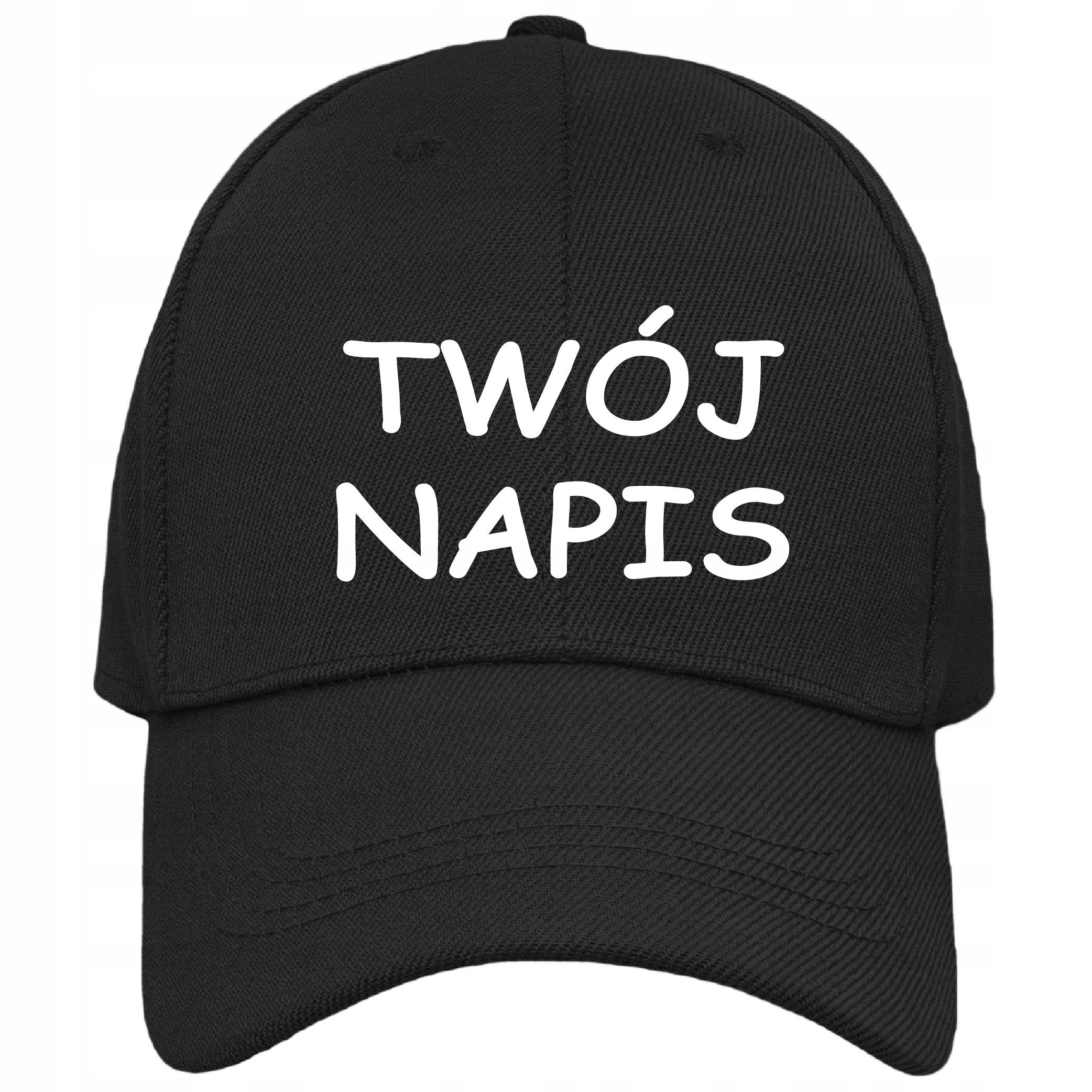 

Czapka Besjbolówka Z Daszkiem Twój Tekst Z Napisem