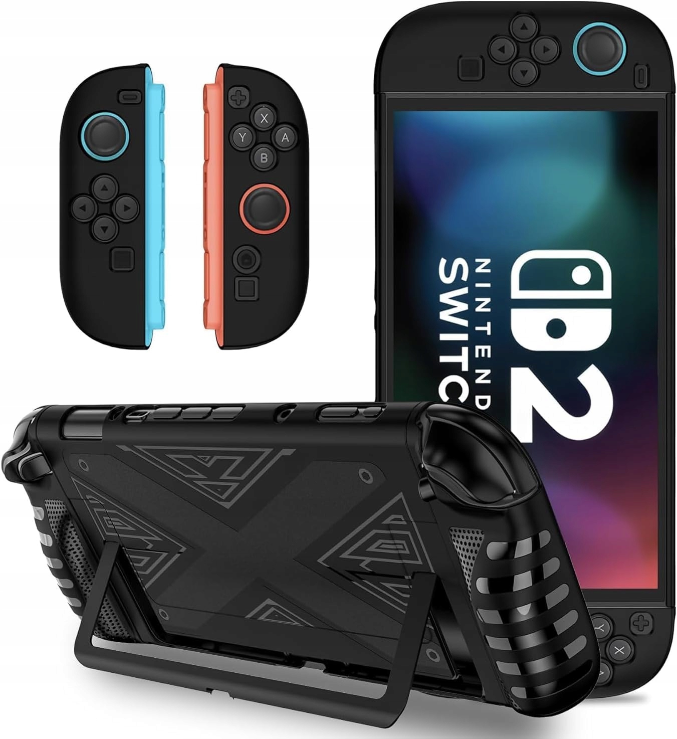 ETUI OCHRONNE SLIM TPU DO NINTENDO SWITCH 2 2025 ODPORNE NA WSTRZĄSY CZARNE