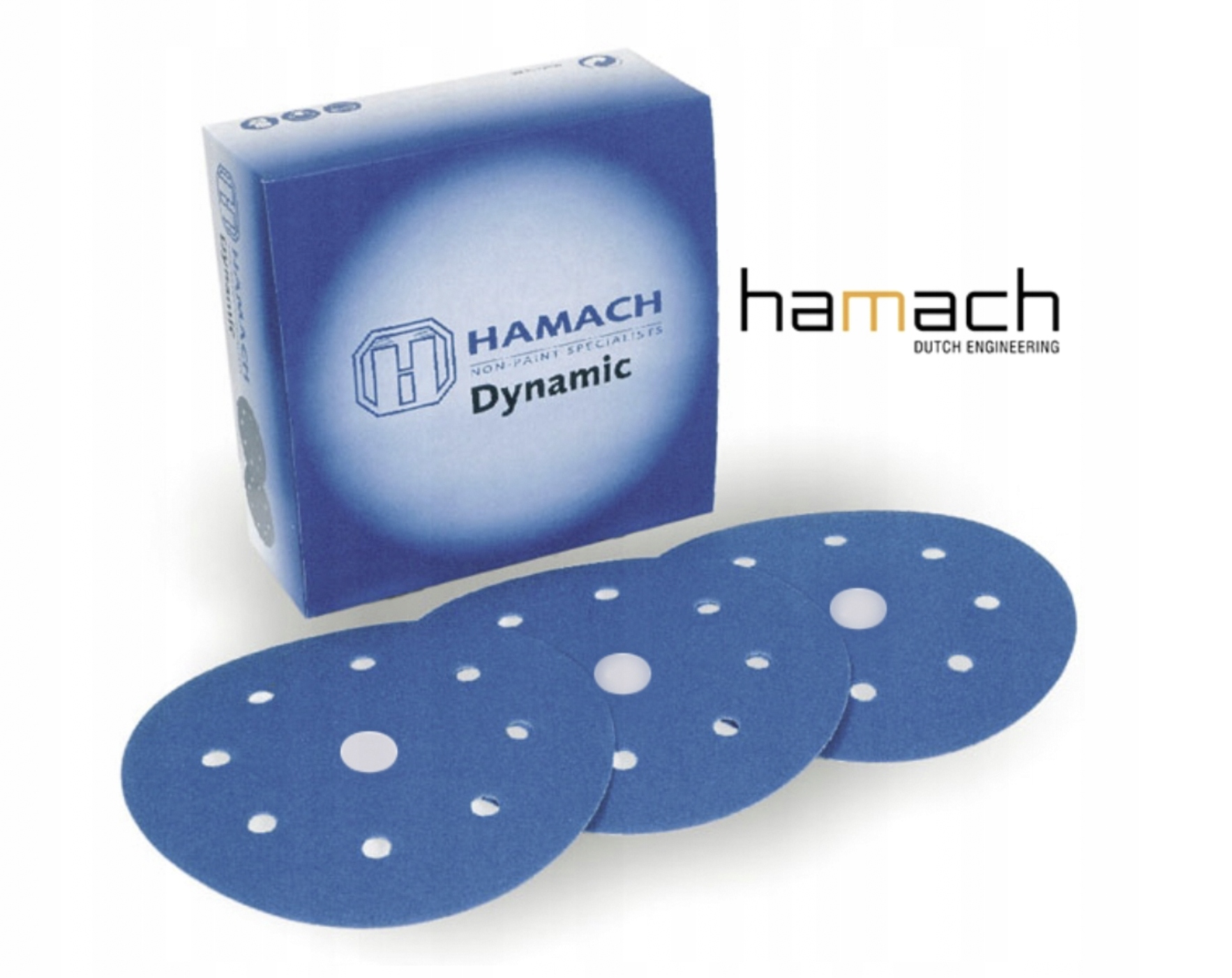 Krążki ścierne papier HAMACH 8+1 P120 150mm /50szt