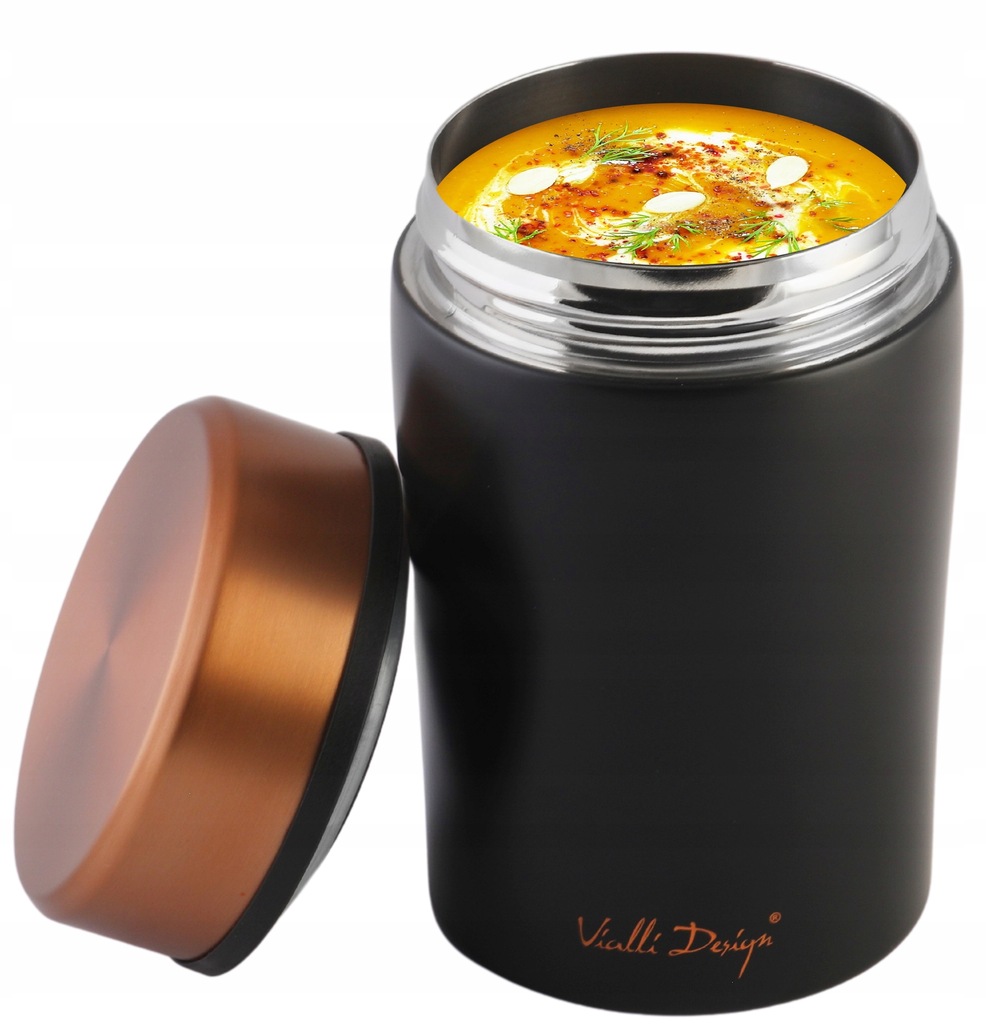 VIALLI TERMOS OBIADOWY PRÓŻNIOWY NA ŻYWNOŚĆ FUORI DO PRACY 0,5 NA ZUPĘ Marka Vialli Design