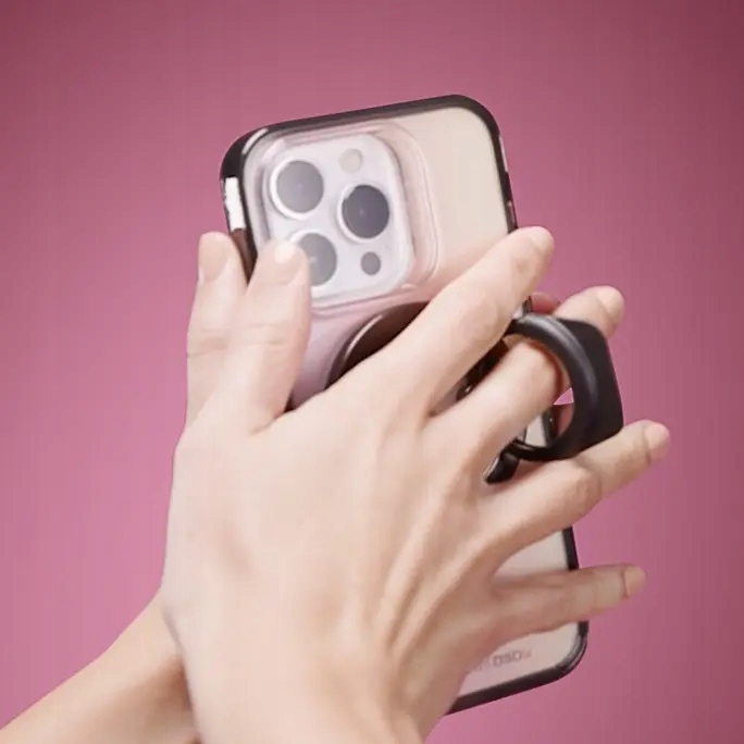 UCHWYT MAGNETYCZNY GEAR4 RING SNAP 360 MAGSAFE DO IPHONE 12 13 14 RÓŻOWY Rodzaj na palce