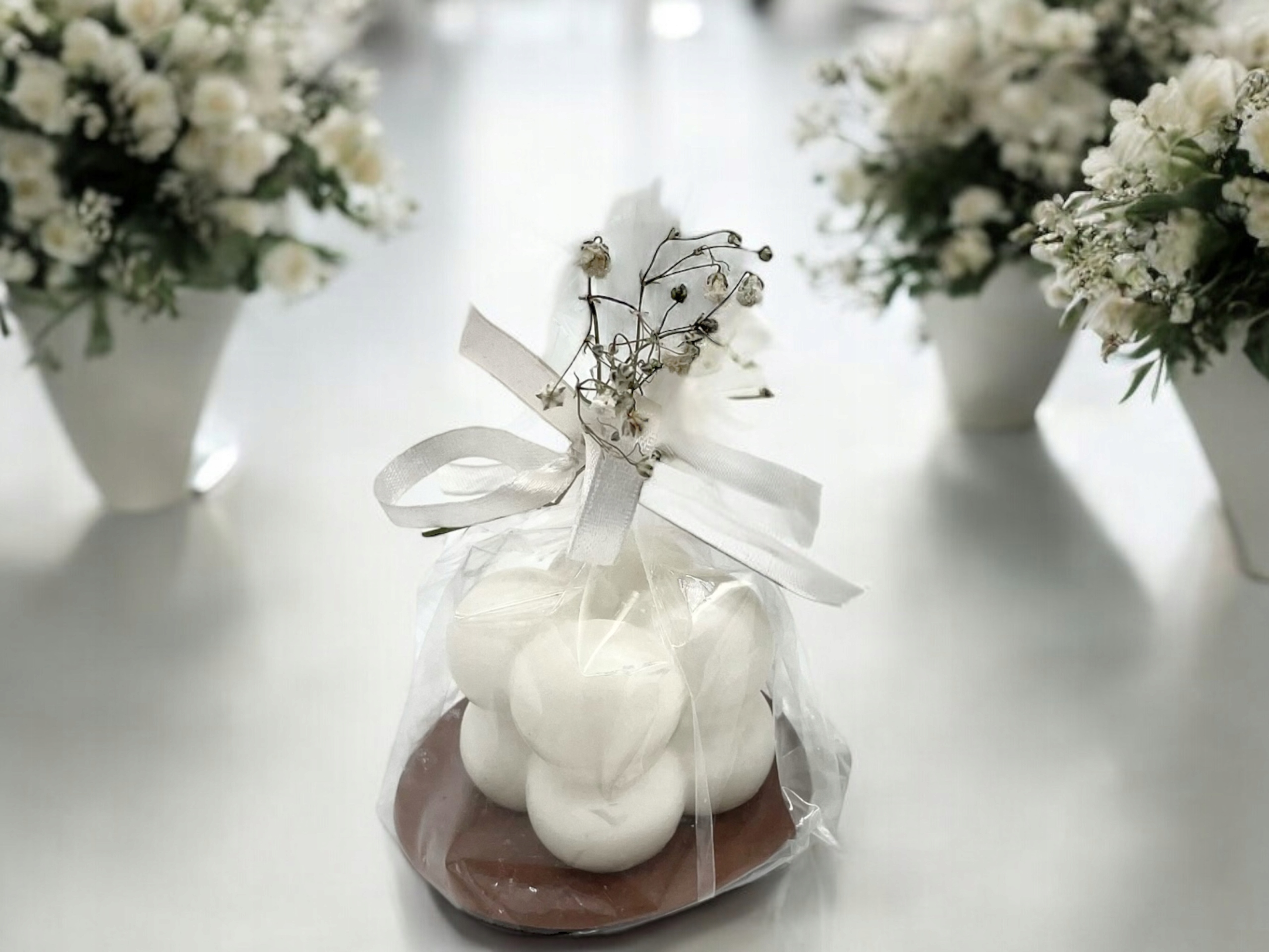 Sójové svíčky Dárky pro hosty mini Bubble 15 ks