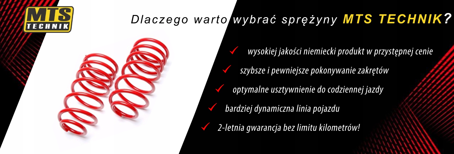 SPRĘŻYNY PRZÓD MTS -35 DO TOYOTA RAV4 III 2005-13 Producent części MTS-Technik