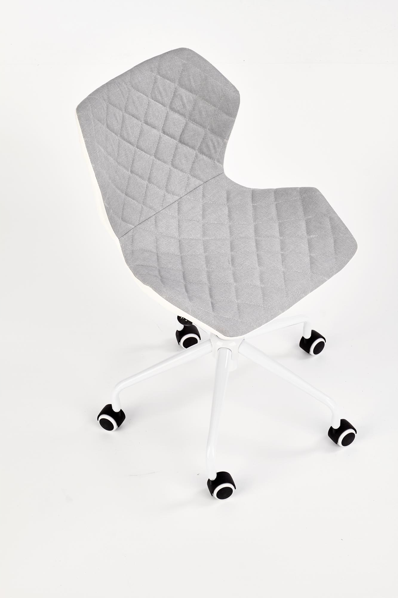 Кресло матрица 3 светло-пепельный / белый стул HALMAR глубина мебели 53 см
