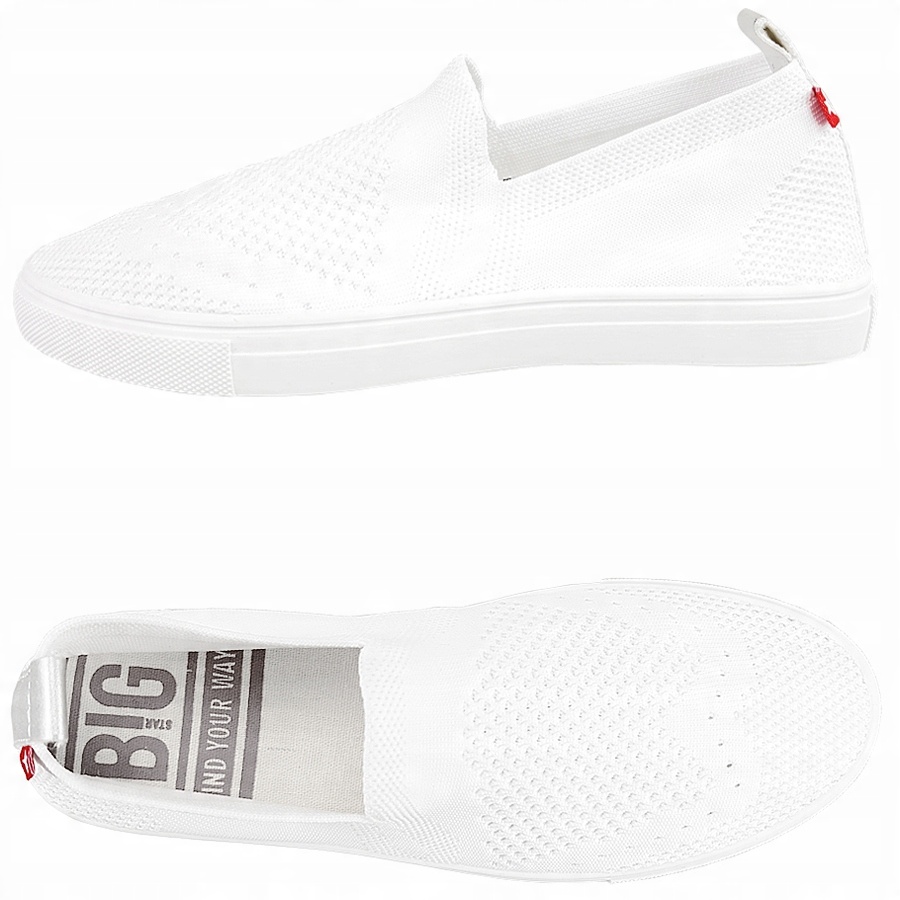 

Trampki Big Star buty damskie białe FF274a608 38