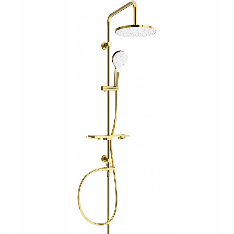 Mexen T05 sprchový stĺp, zlatá/biela 798050593-50