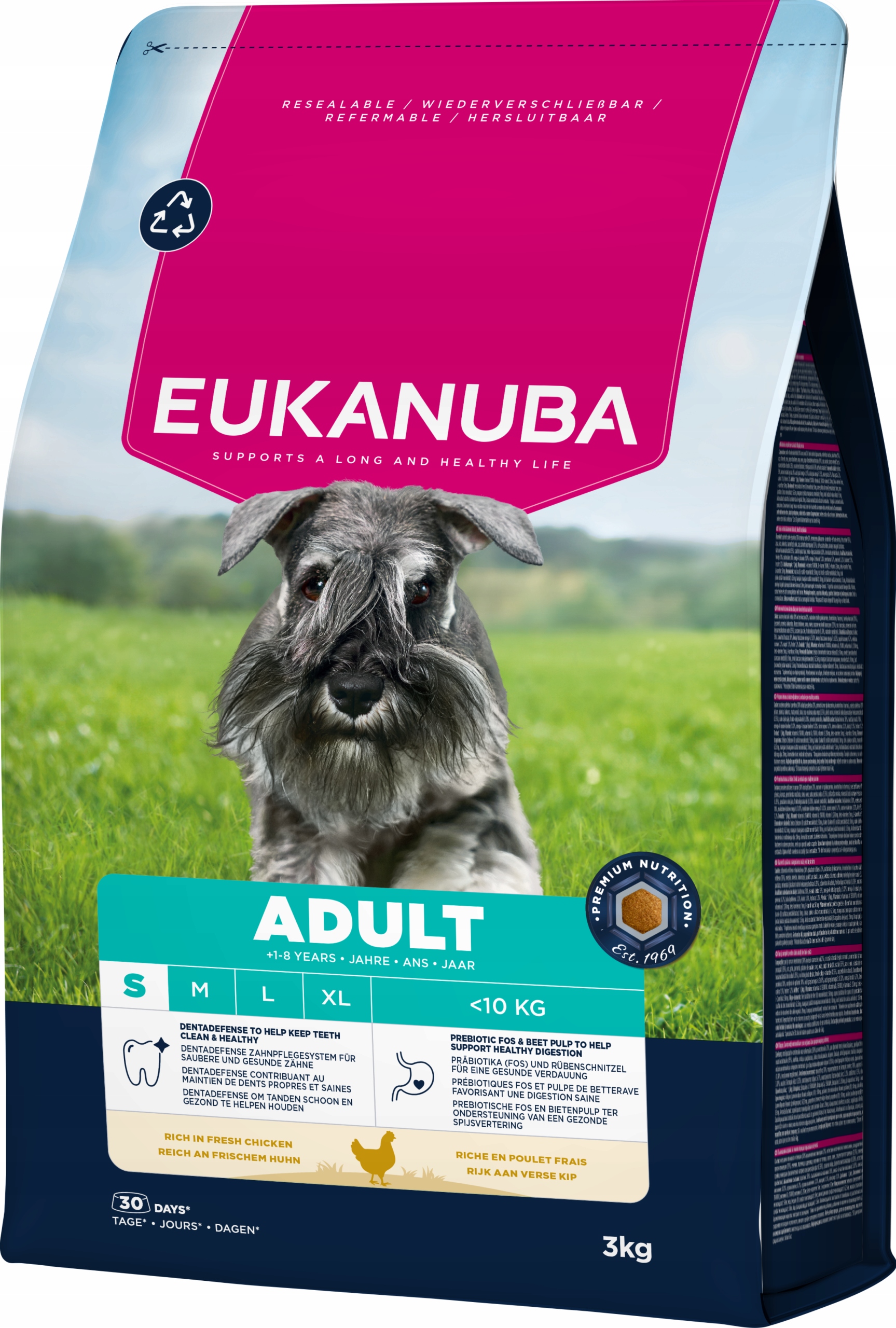 Eukanuba Adult krmivo pro dospělé psy malých plemen, kuřecí, 3 kg
