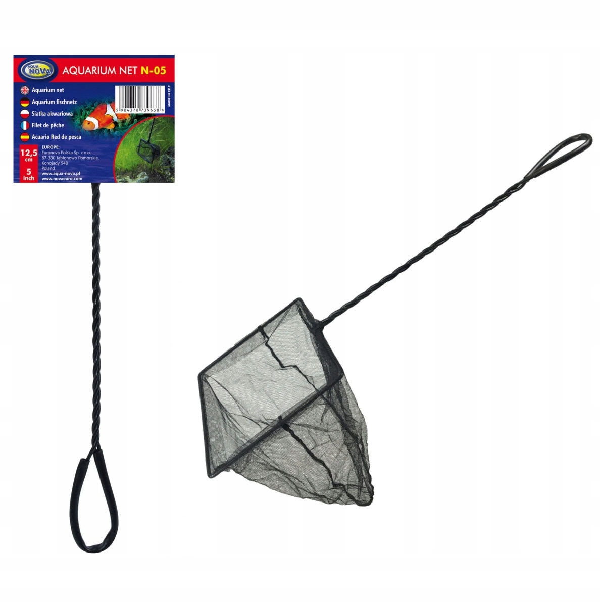 

Siatka podbierak do ryb szerokość 12cm dł.35cm