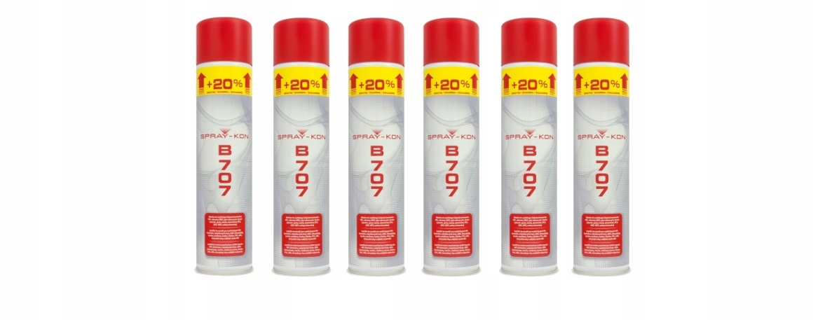 Klej kontaktowy SPRAY KON B707 600ml - 6 szt