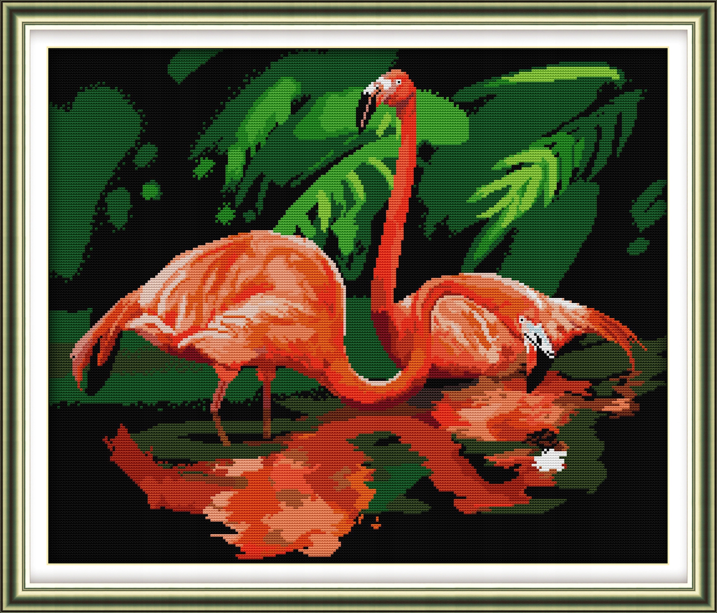 Křížková výšivka počítaná sada (kanva, mulina)