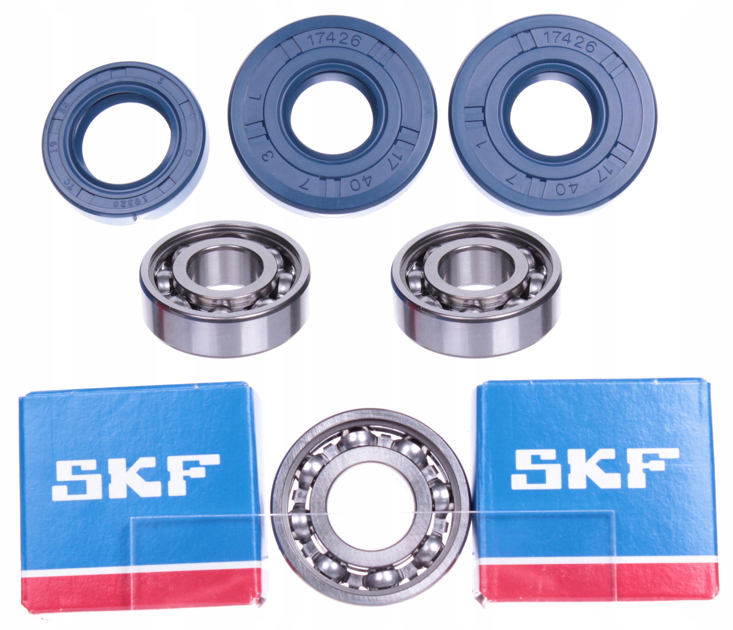 Łożyska Silnika Simeringi Uszczelki SKF C3 Romet Ogar 205 Motorynka Pony 50 Numer katalogowy części 8368890806563