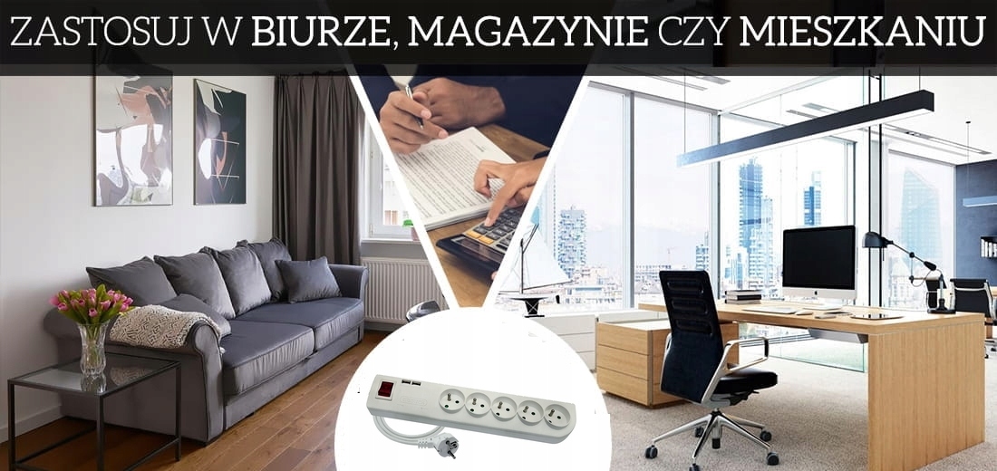 PODSŁUCH GSM LISTWA ZASILAJĄCA 230V SIM 5XGN 2XUSB WYKRYWA DŹWIĘK Marka bez marki