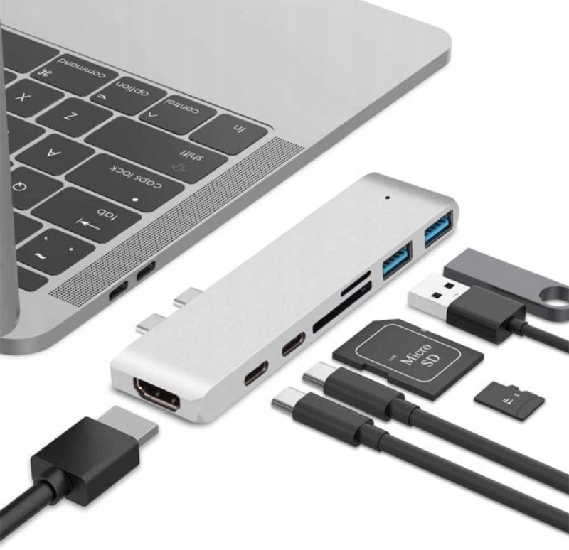 

Adapter 7w1 Hub Usb-c Hdmi Pd Sd Macbook Air Pro