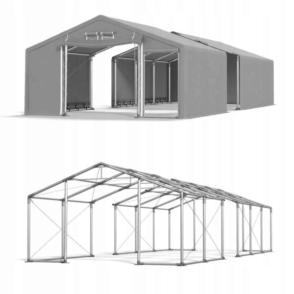 Namioty Przemysłowe 4x16m Solidne DAS 600 WP