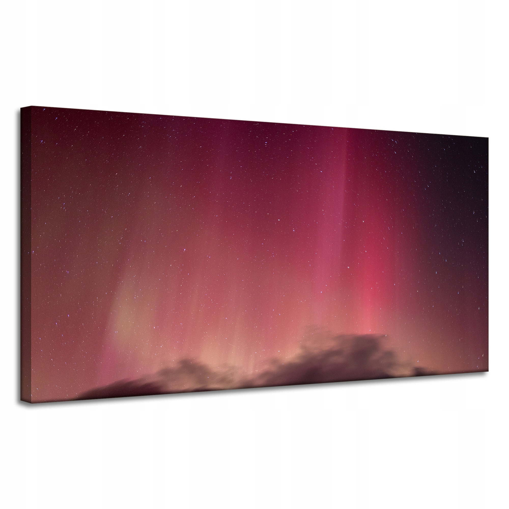 Obraz na plátně Vesmír Polární záře Červené nebe Astronomie 120x60