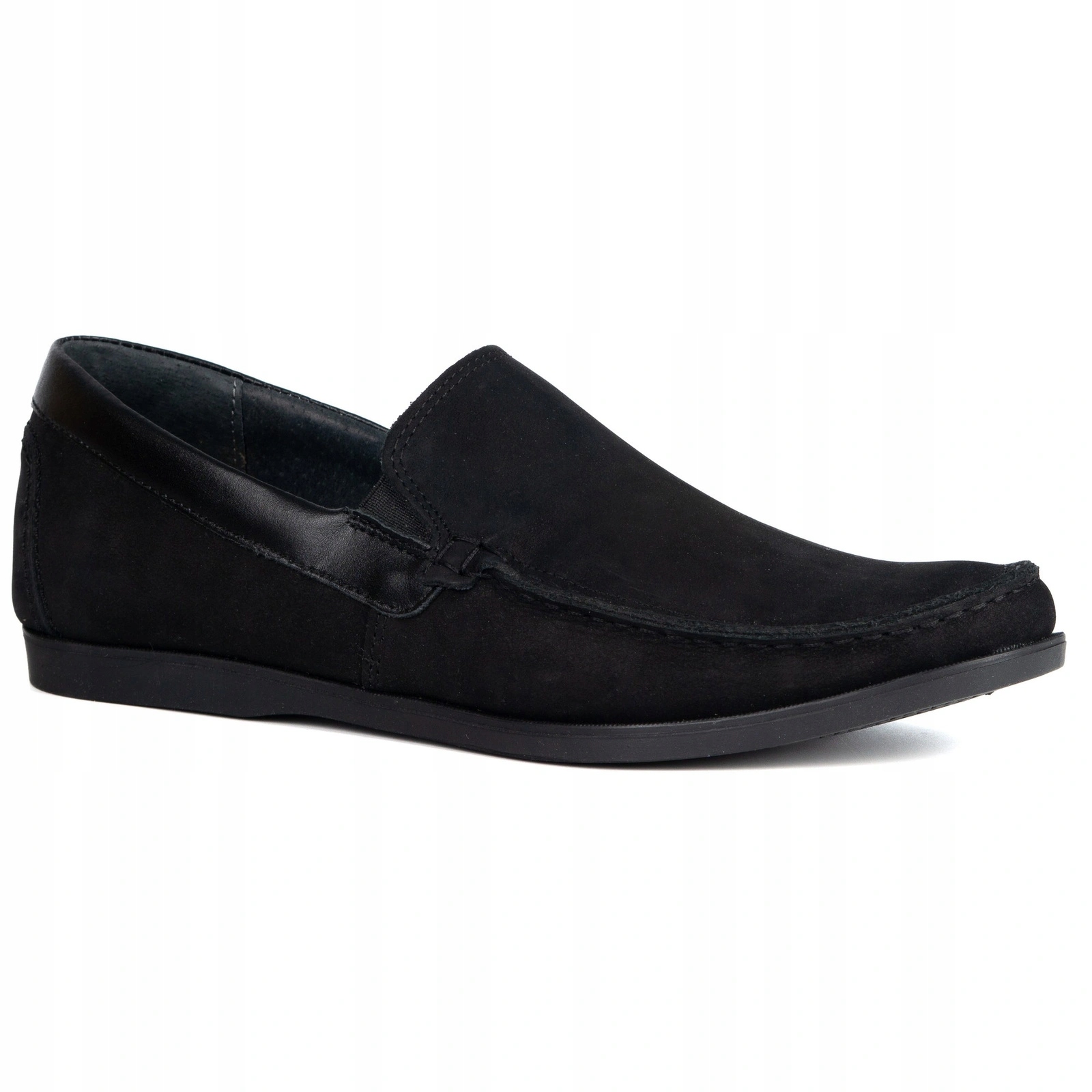 Pánské kožené mokasíny Komodo 940K Semišové černé 44