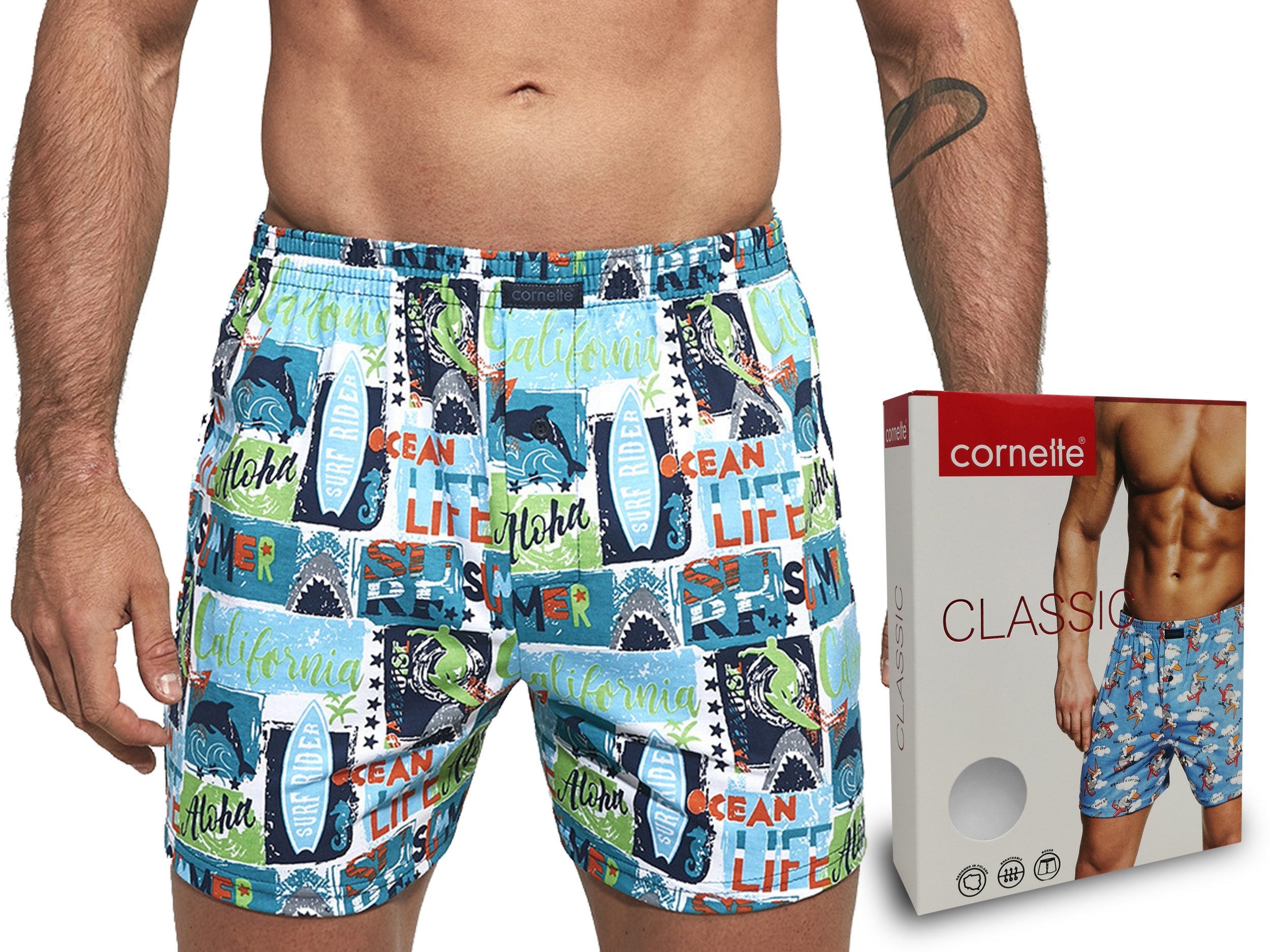 

bokserki Cornette Classic bawełna 001/92 Ocean 5XL