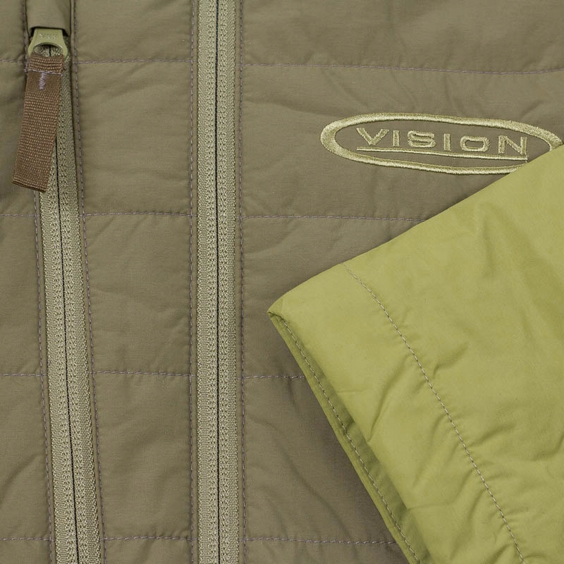 KURTKA PRIMALOFT 60g Lekka WIATROSZCZELNA Vision Subzero Forest Green R. XL Właściwości termiczne wiatroszczelne