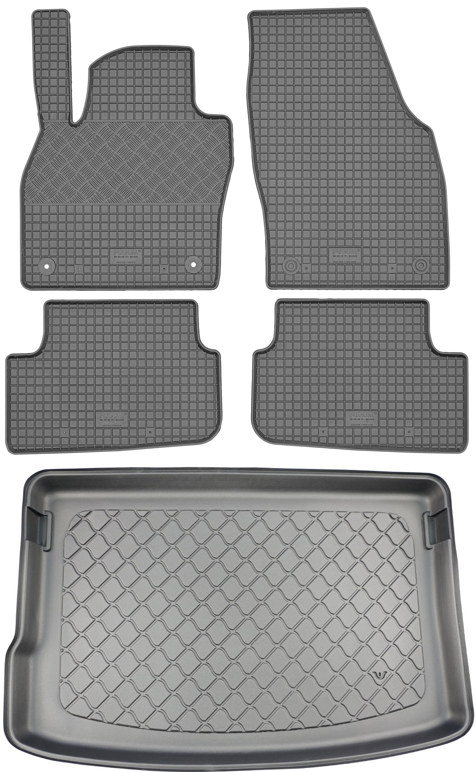 Škoda Fabia IV Hatchback 5D od roku 09.2021 Sada Koberce batožinový priestor