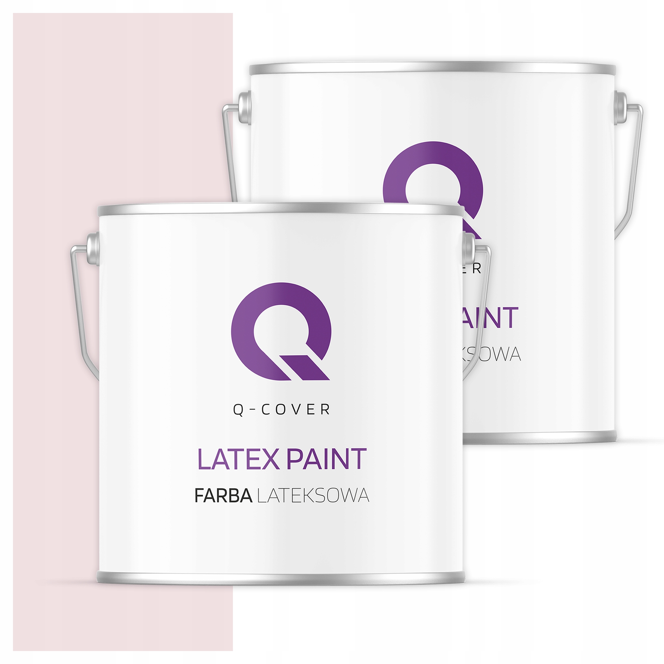 Latexová farba na interiér steny Stropy 5L Hlboká matná Biela Ružová H3678