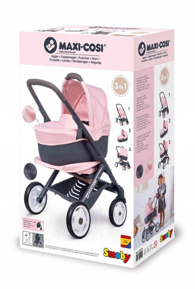 

Smoby Wózek Dla Lalek 3w1 Maxi Cosi Quinny Gondola