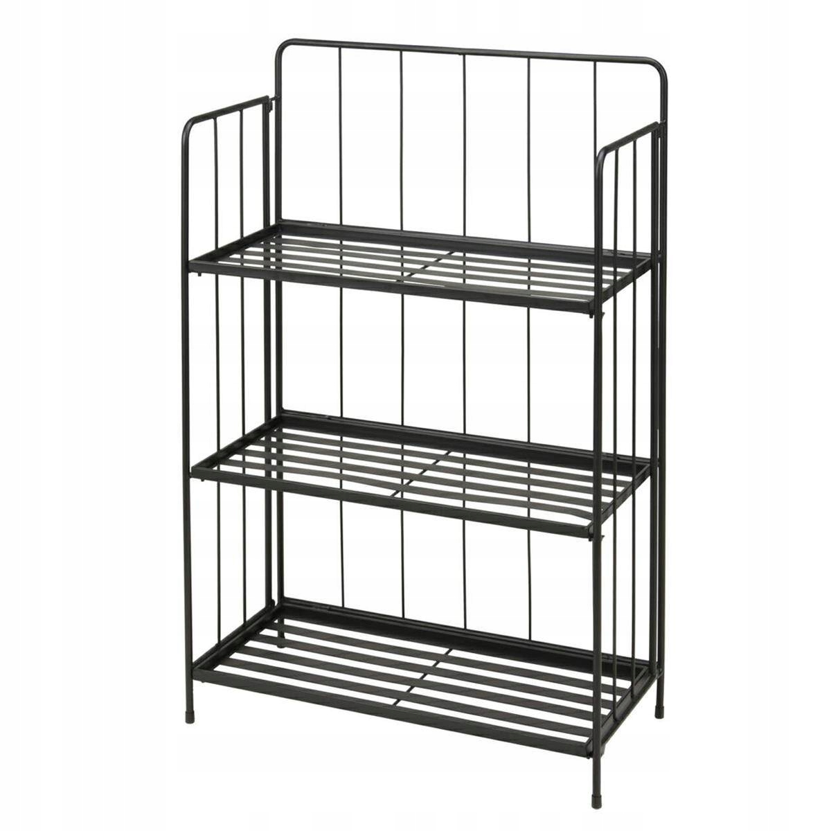 

Kwietnik Stojący metalowy Składany 3 półki 90cm