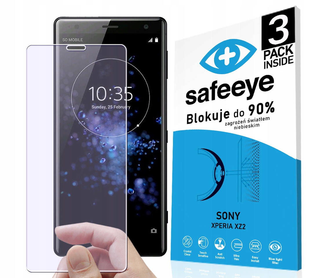 

3PACK Szkło Hybrydowe Dosony Xperia XZ2