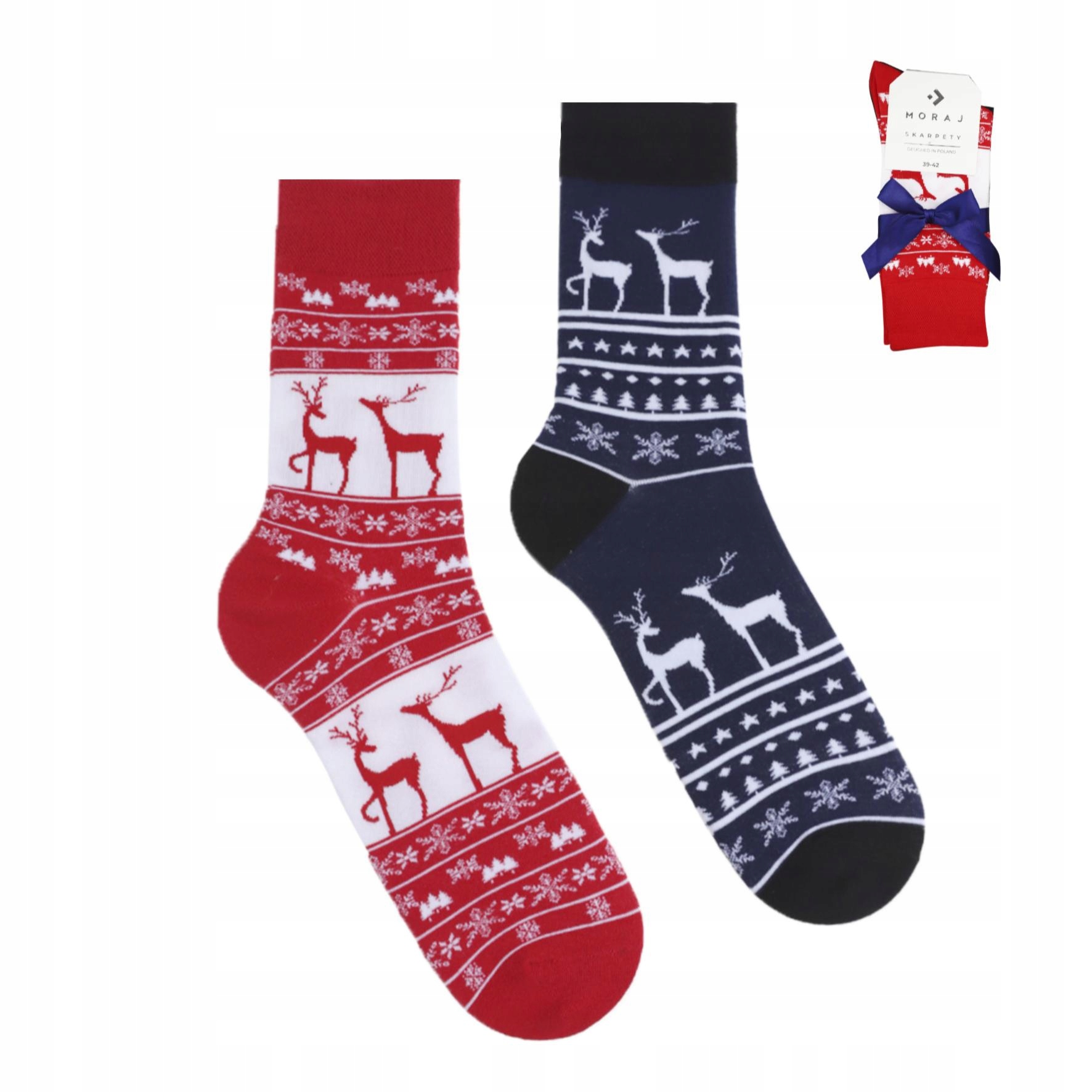 

Skarpety Moraj święta 43-45 gifts line dwupak