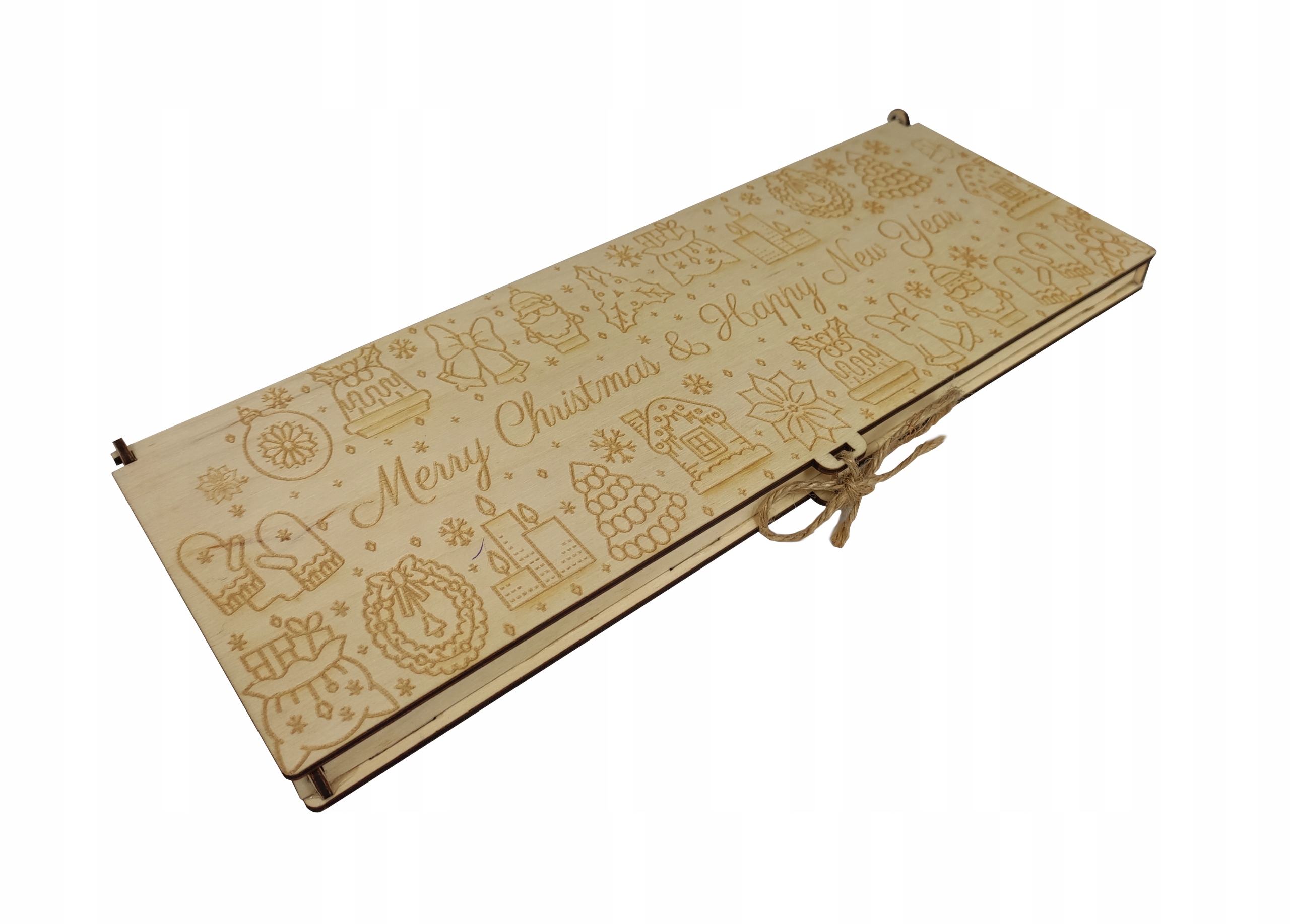 DREWNIANE PUDEŁKO NA CZEKOLADĘ DUŻE GRAWER PREZENT