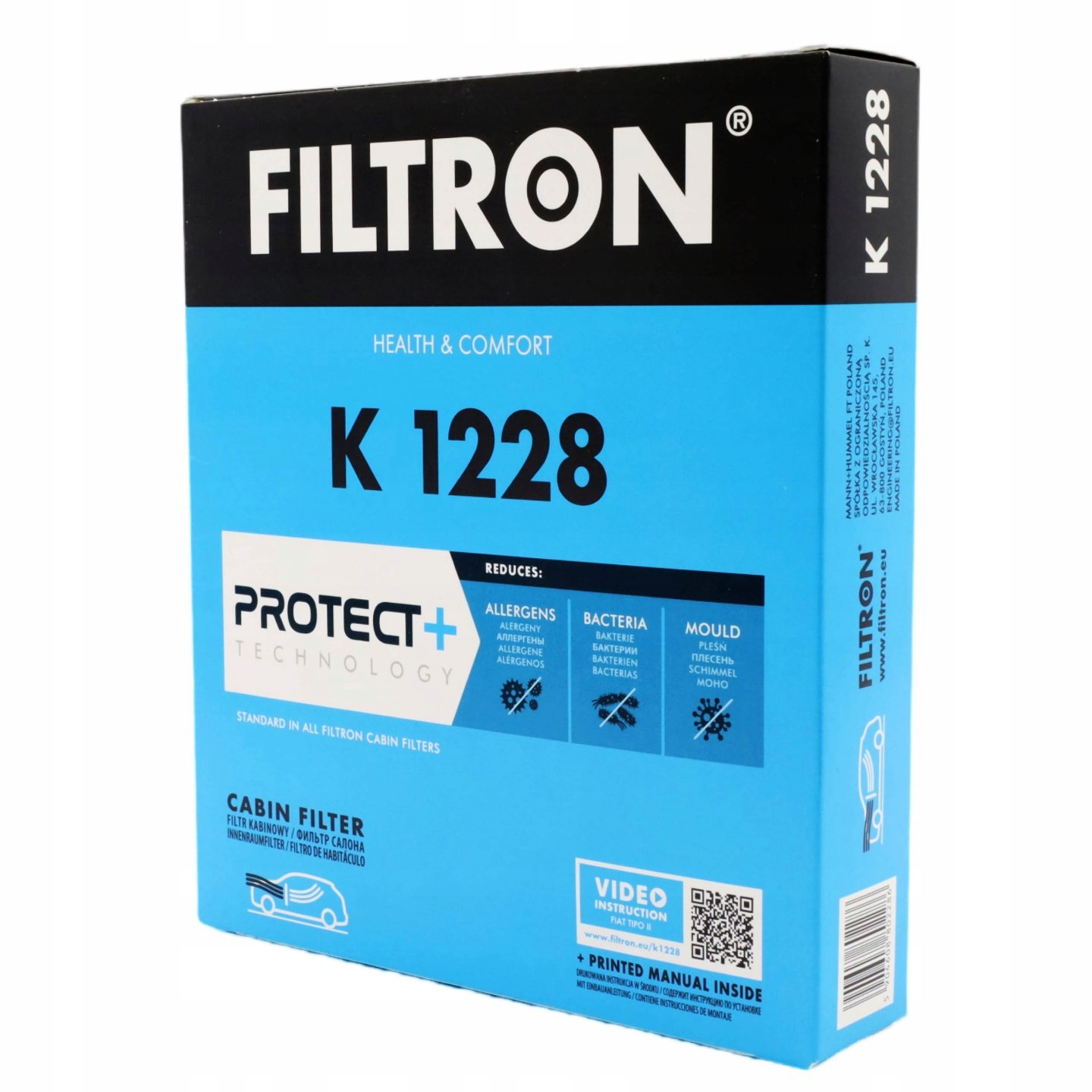 Filtr Kabinowy Filtron K1228 Producent części Filtron