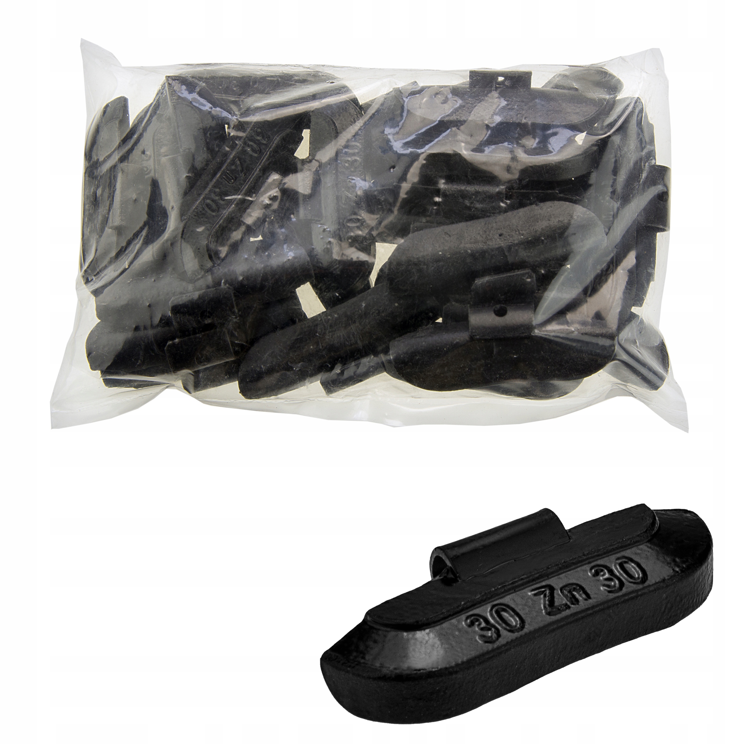 

Czarne Ciężarki Nabijane 30g Felgi Stalowe 25szt