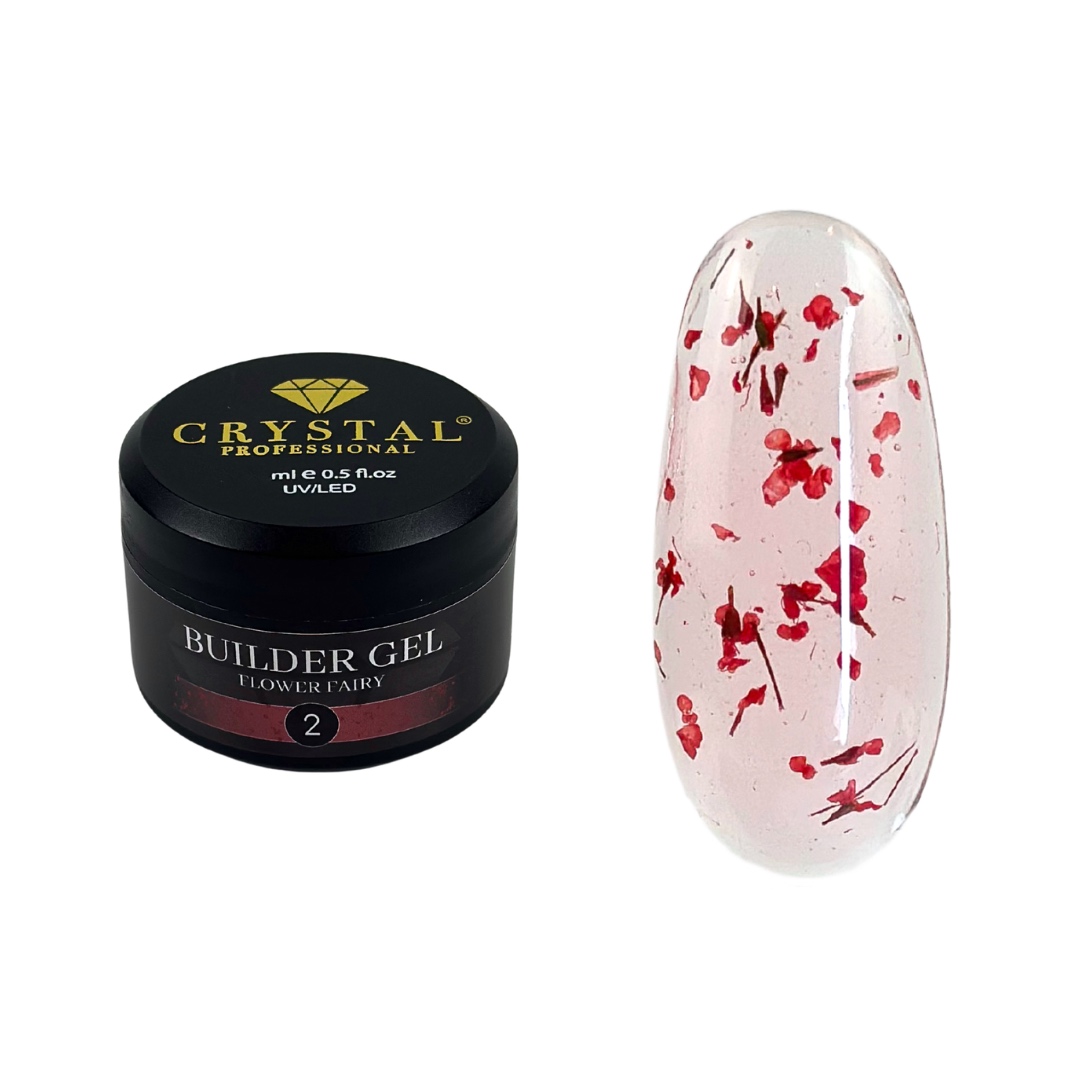 Builder Gel Flower Fairy #2 30ml Crystal Professional Stavební gel