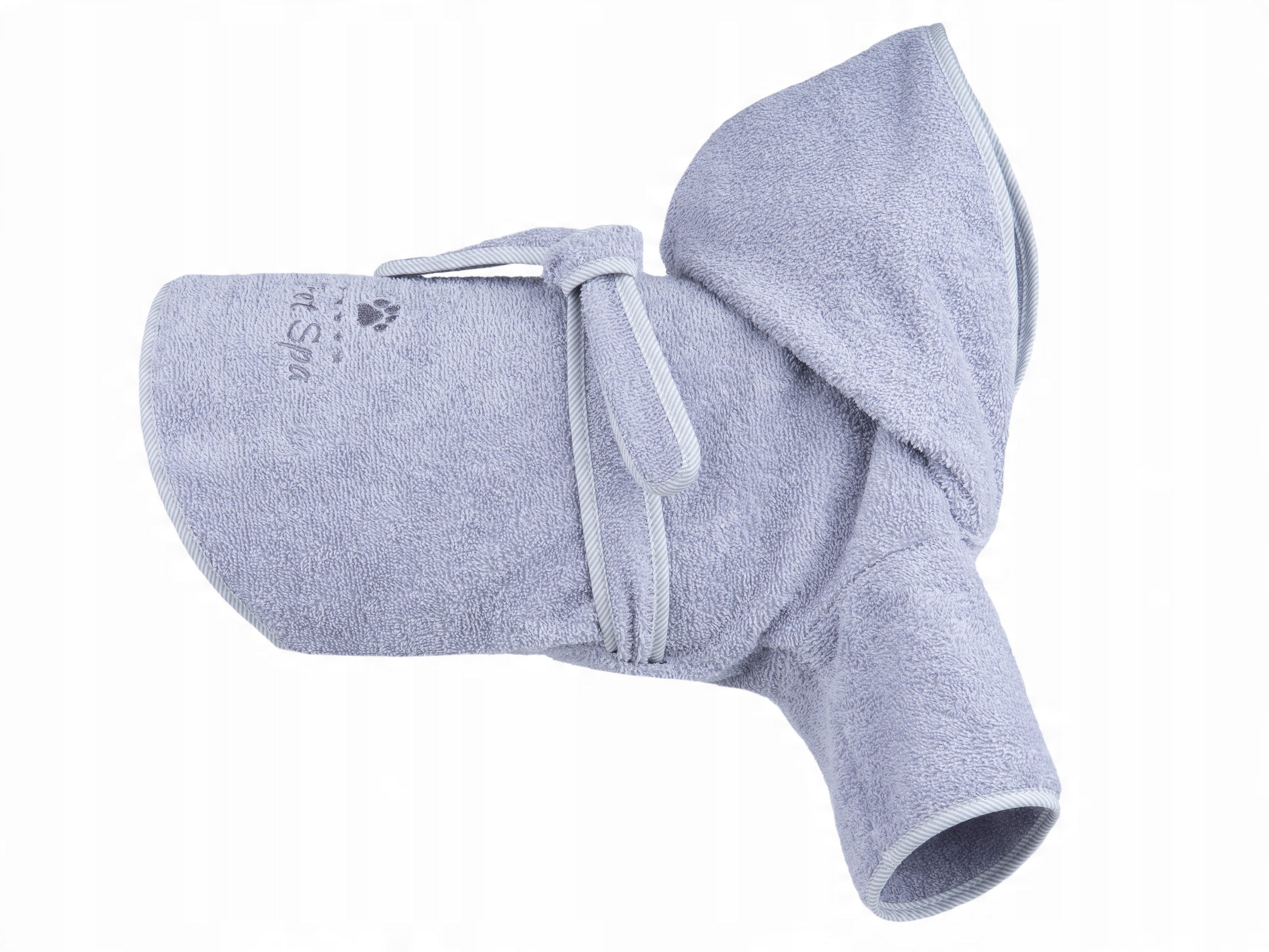 

amiplay Spa Szlafrok kąpielowy dla psa 50cm szary