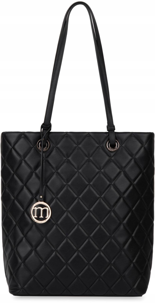 

Monnari Pikowana Torebka Shopper Duża Pojemna Logo