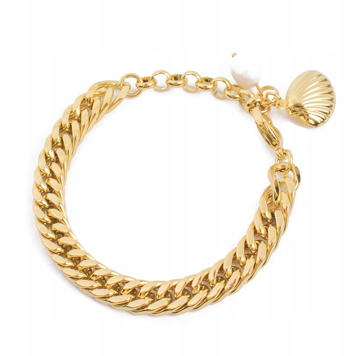 

Bransoletka Łańcuch Stal 316L Pozłacany 14k Gold