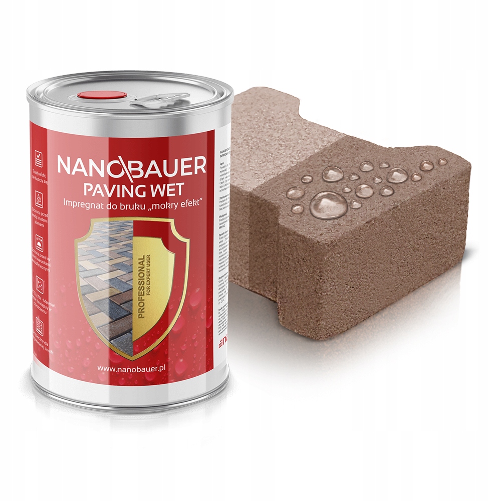 Impregnační mokrý ochranný efekt pro dlažební kostky Nanobauer 5L na 25 m²