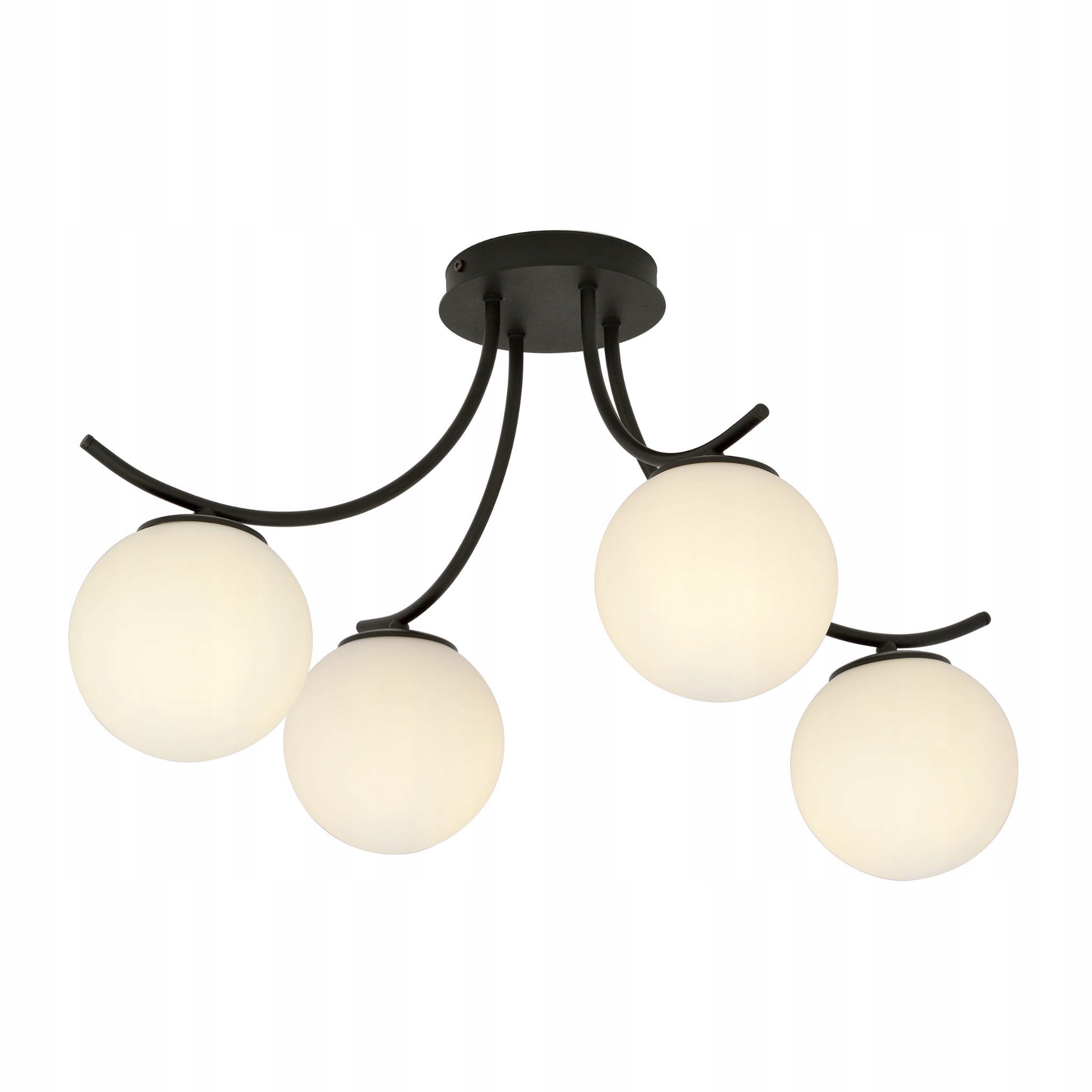 Stropní svítidlo Emibig 4xE14 40W Boston Black/opal