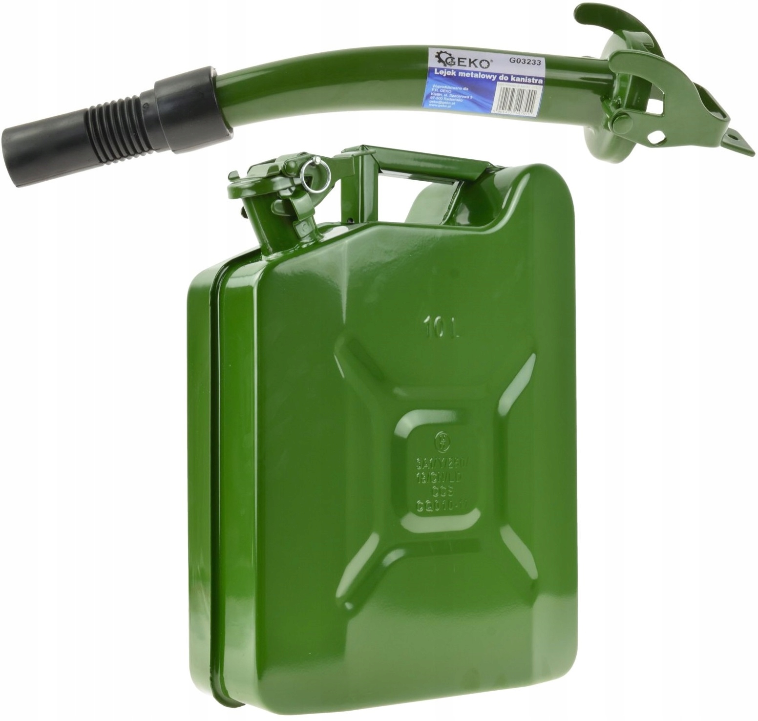 KANISTER METALOWY NA BENZYNE PALIWO BLASZANY 20L
