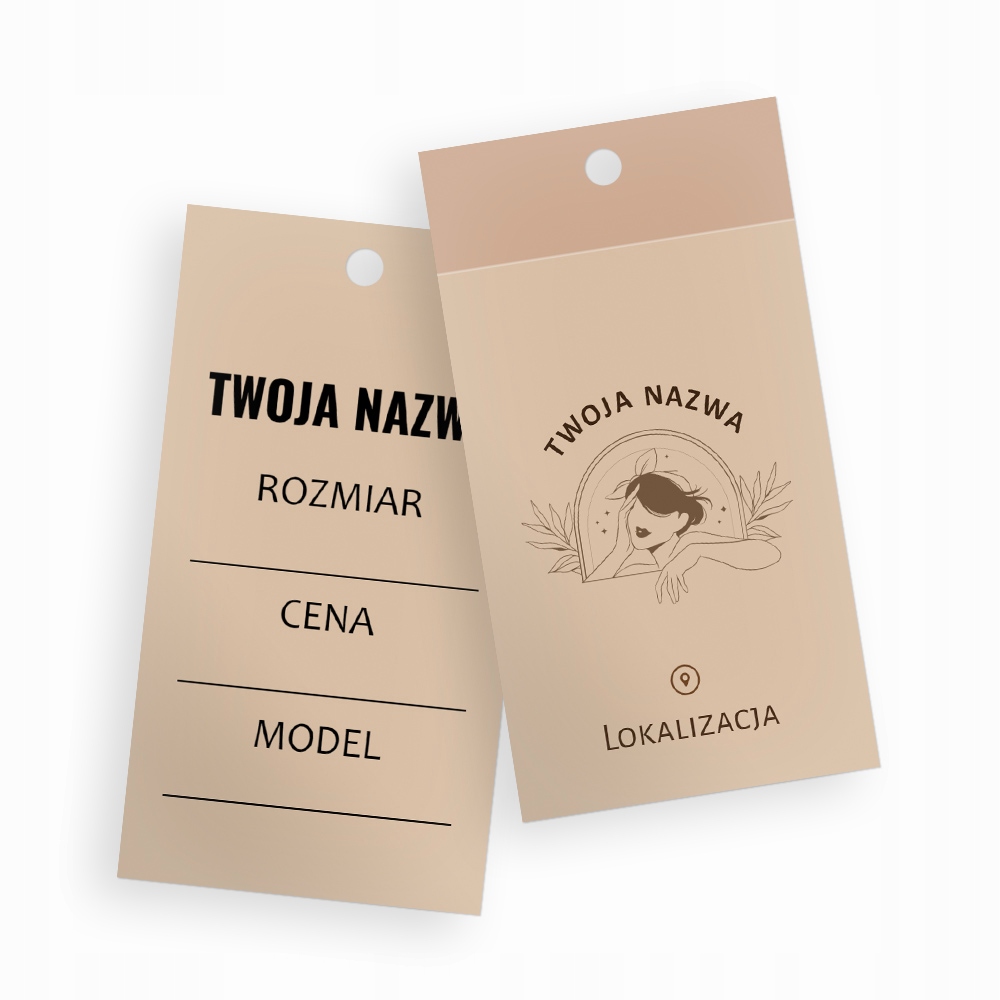 

Metki Odzieżowe Zawieszki Cenówki 100szt Projekt