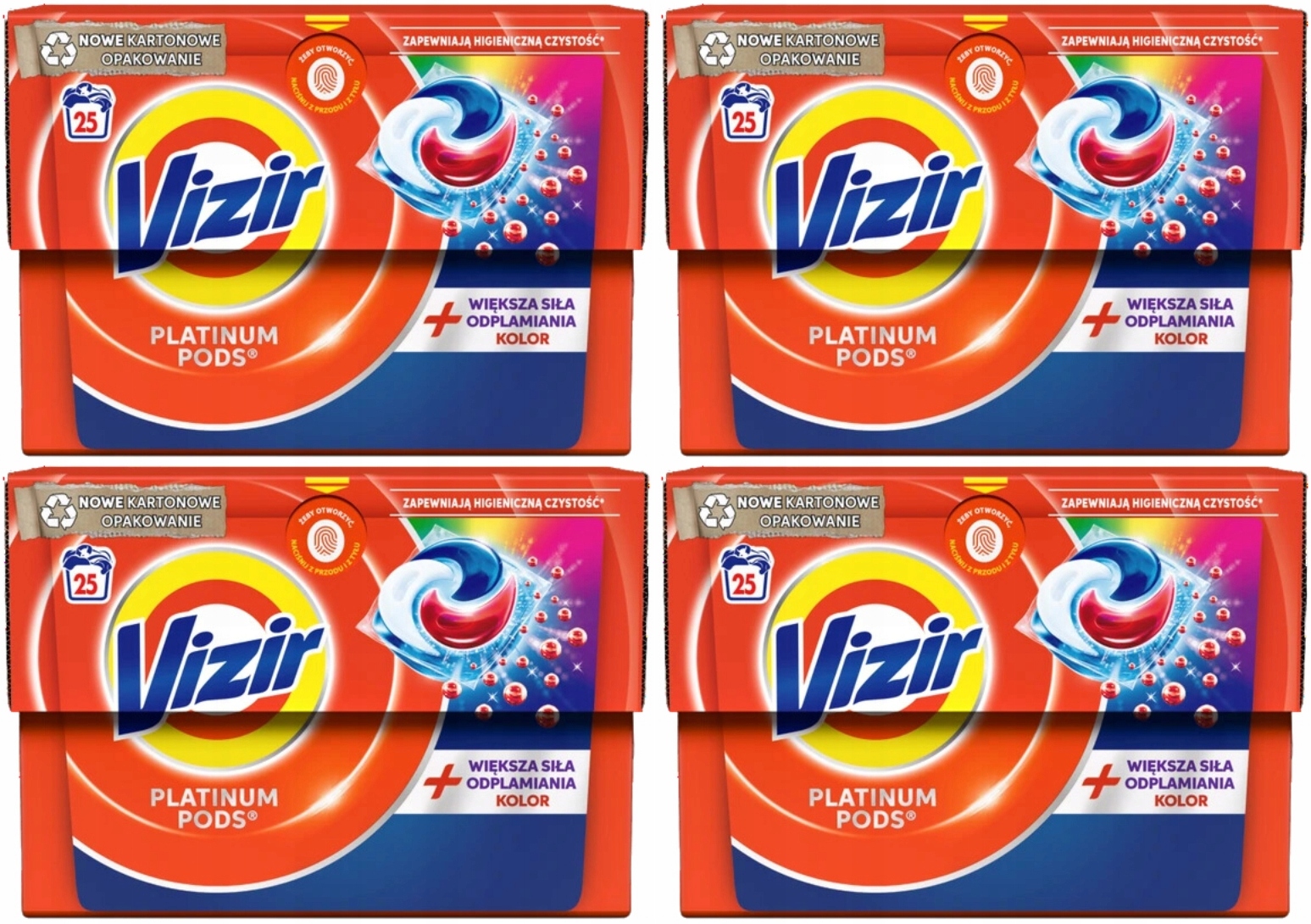 Levně Vizir Kapsle na praní Platinum Pods Color 100 kusů