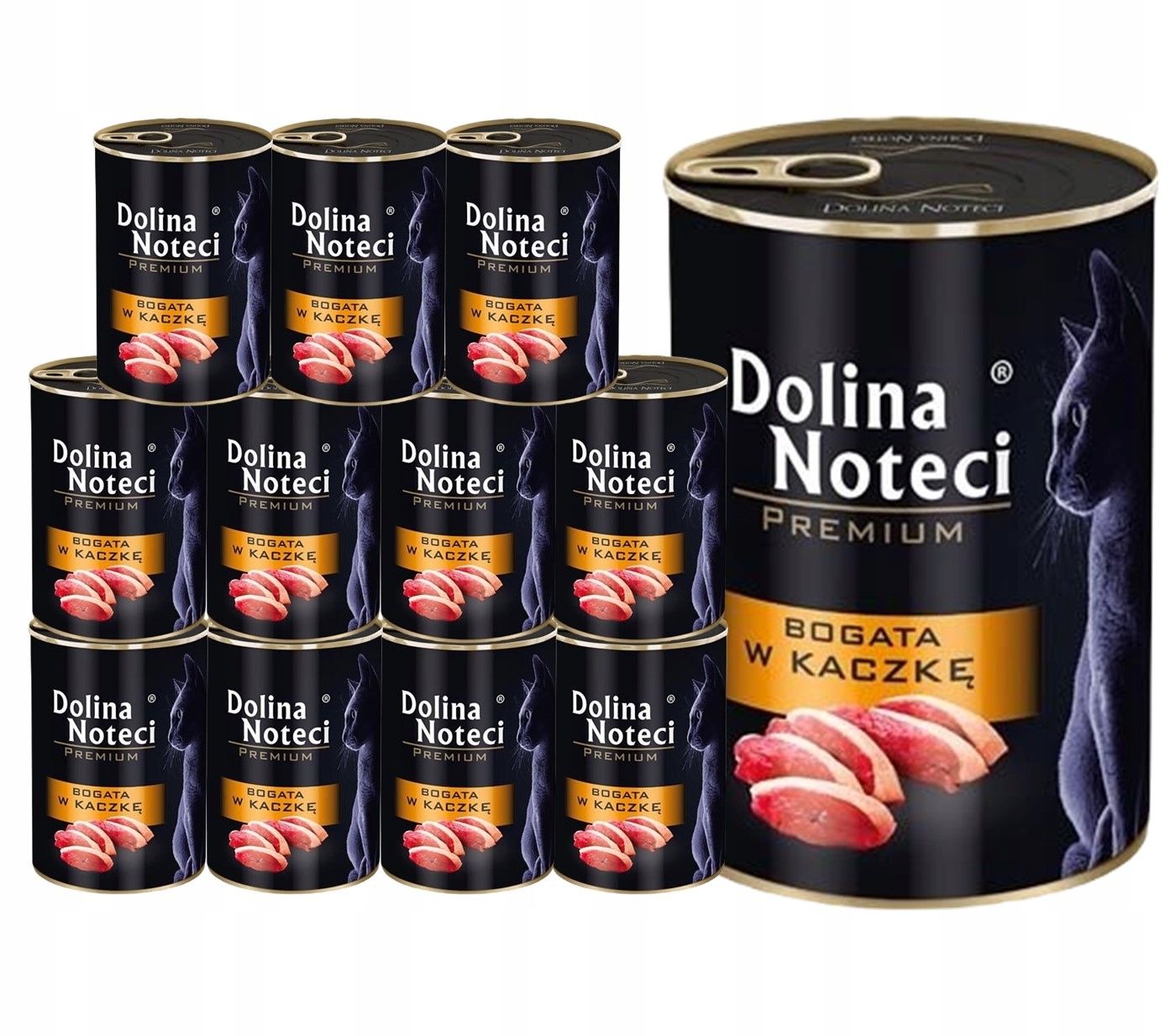 Levně Mokré krmivo pro kočky Dolina Noteci Premium bohaté na kachnu 12x400 g