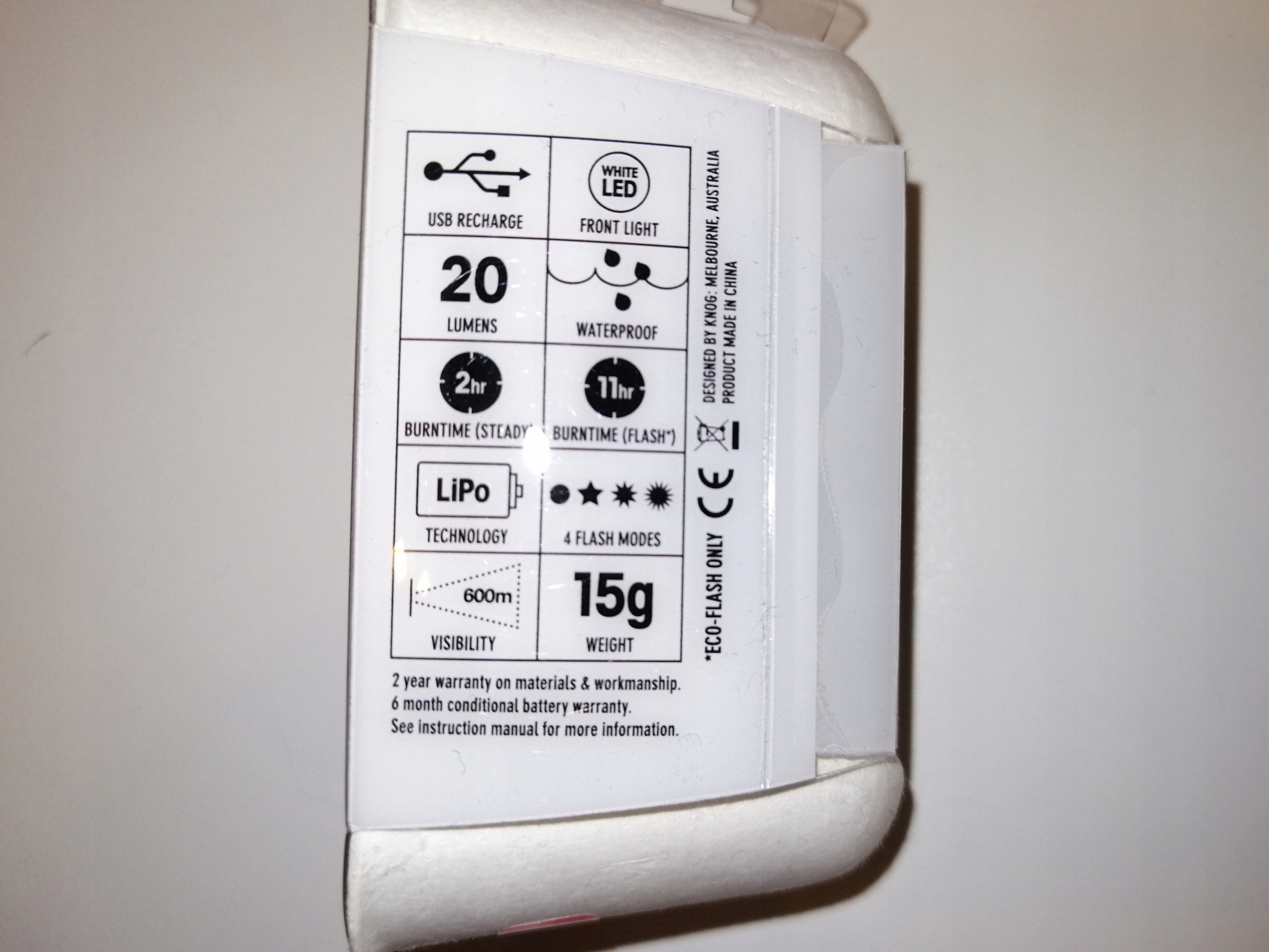 LAMPKA PRZÓD KNOG BLINDER 1 USB HEART RED -60% Marka Knog