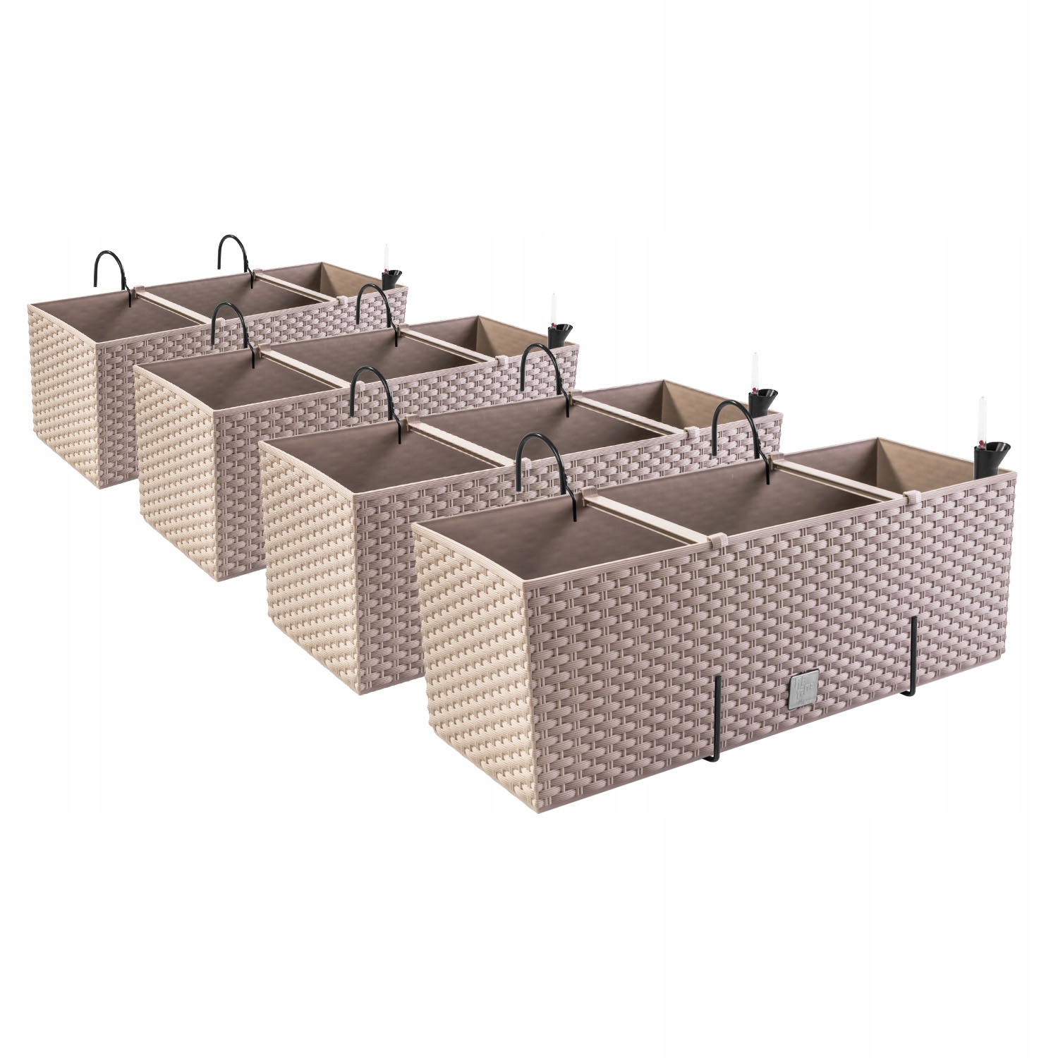 

Komplet doniczek z hakami 4x DRTC500 mocca