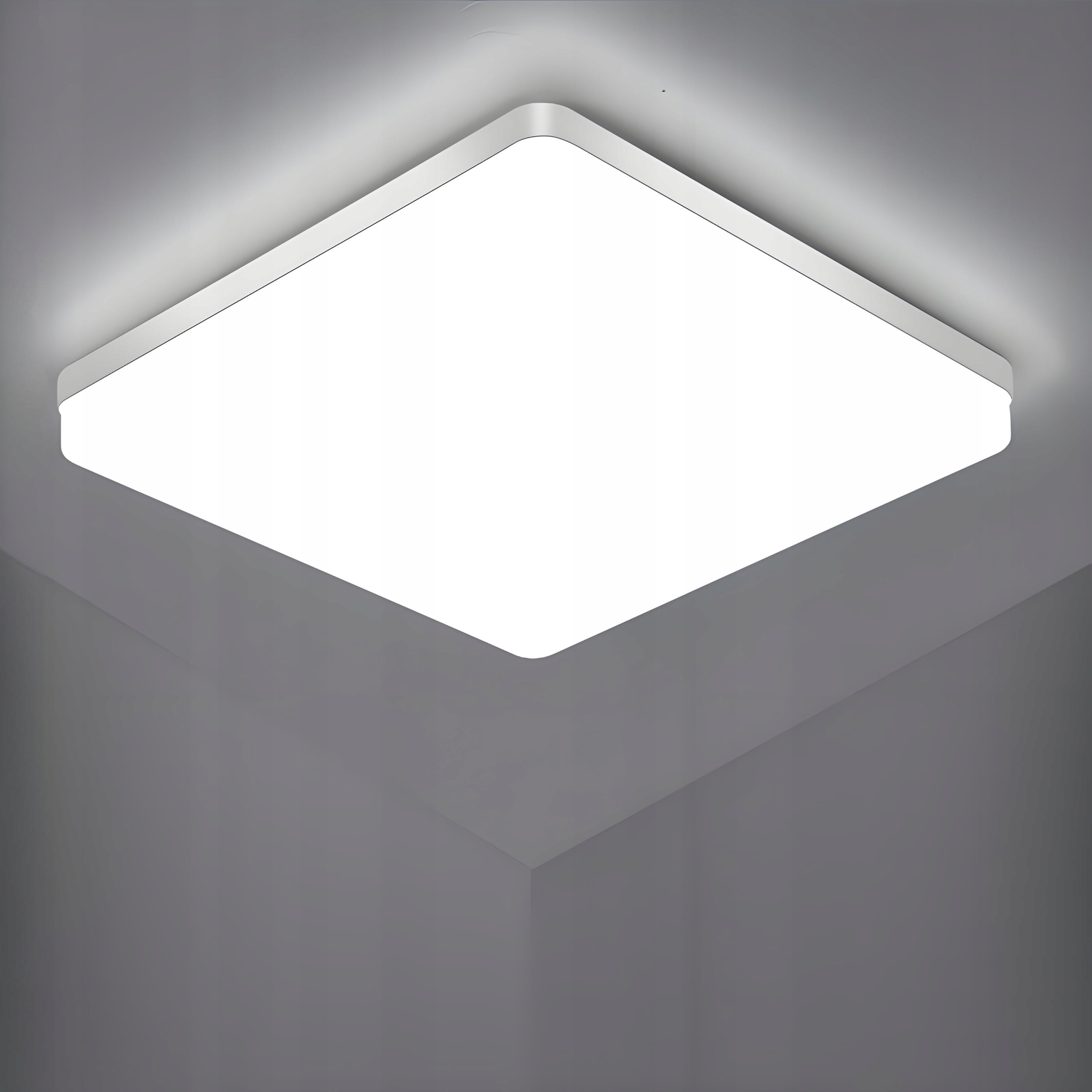 Lampa Sufitowa Plafon Led Kwadrat Nowoczesny 48W 6500K