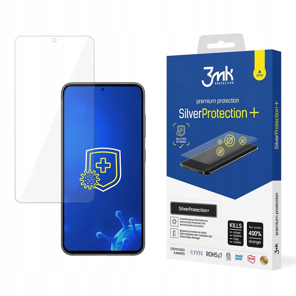 Folia ochronna do Samsung Galaxy S23, na ekran, 3mk SilverProtection+