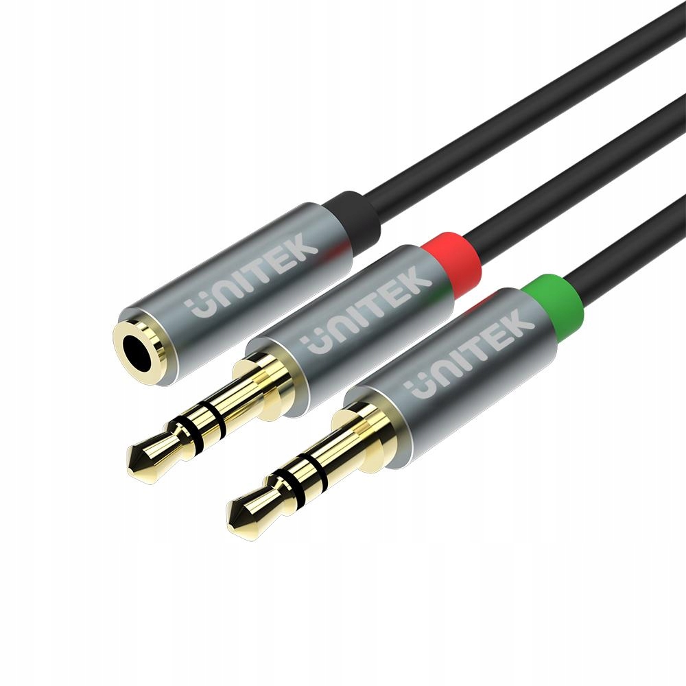 

Unitek Adapter 4-Pin Jack 2x 3-Pin Jack 3.5mm