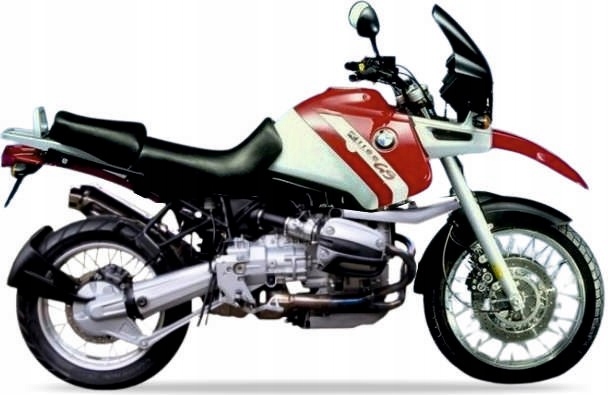Samolepky Juula Na Motorku Pro Bmw R 1100 Gs 1998-2001 Stříbrno-červená